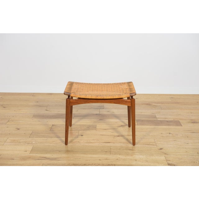 Mid-Century Modern Mid-Century Modern Teak Stool by Sigfrid Omann for Ølholm Furniture Factory, 1950s For Sale - Image 3 of 14