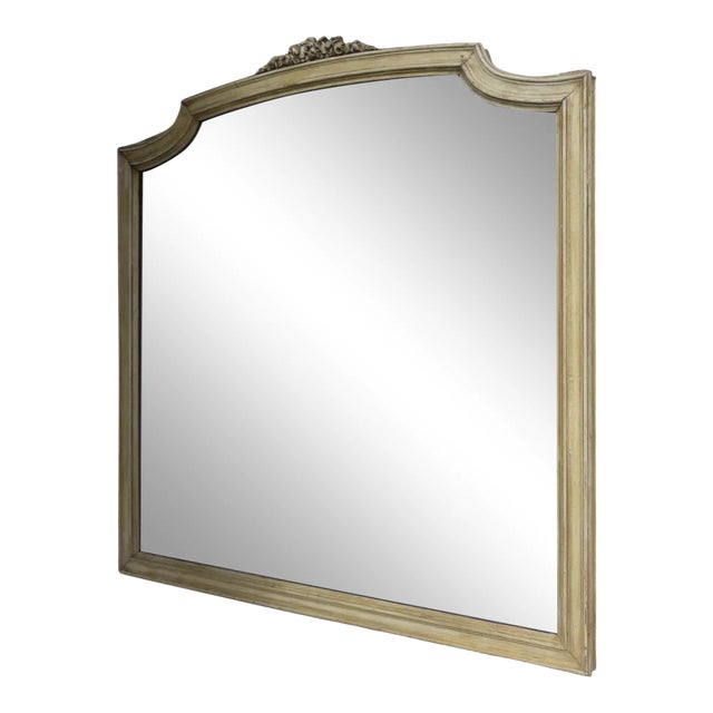 20th Century French painted Mirror with Bevel Plate. For Sale