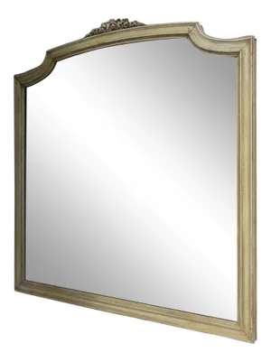 20th Century French painted Mirror with Bevel Plate.