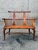 Brown Vintage George III Style Solid Oak Windsor Style Comb- Back Settee Bench For Sale - Image 8 of 17
