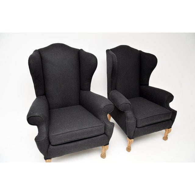 Set of Wing Back Armchairs from Hille, 1920s For Sale - Image 6 of 9