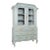 Early 19th Century Swedish Blue Painted Pine Display Cabinet For Sale