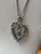 B David Aurora Borealis Rhinestone Earrings Necklace Heart Set Marked Sterling - 3 Pieces For Sale - Image 6 of 11
