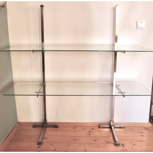French Art Deco Etagere in Metal and Glass, 1930s For Sale - Image 9 of 15