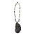 1980s Mother-Of-Pearl Sterling Silver 'Love' Many Hearts Pendant Necklace For Sale