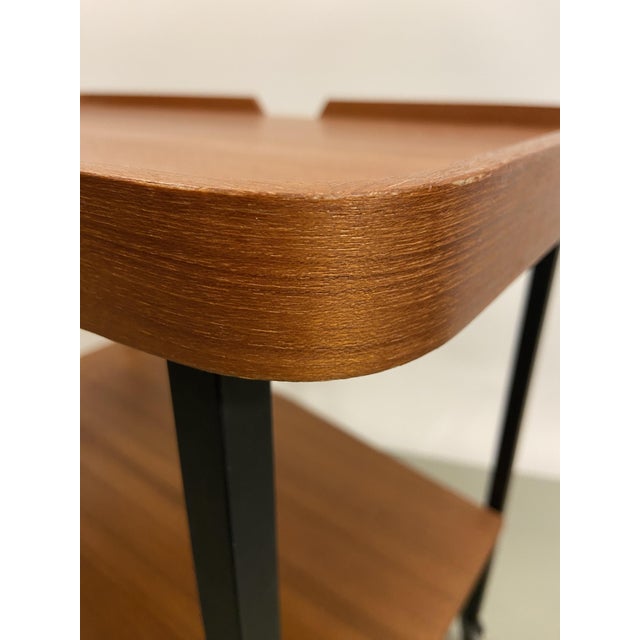 Wood Scandinavian Teak Serving Trolley, 1960s For Sale - Image 7 of 12