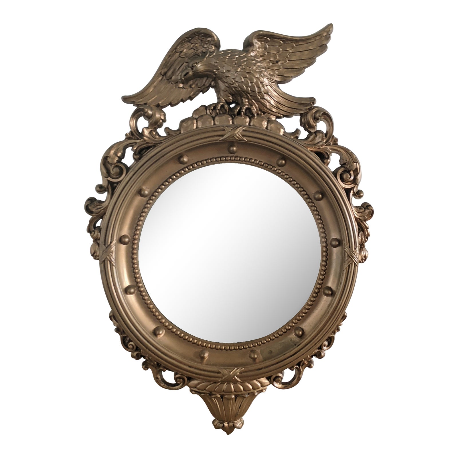 Vintage Americana Federal Convex Mirror Chairish