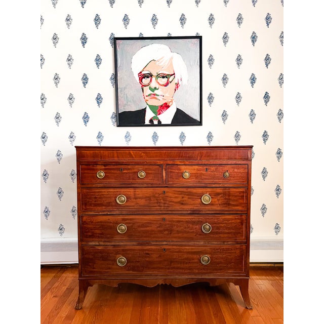 Hailing from Scotland, this chest of drawers has a distinguished air and graceful proportions for a piece from a region...