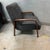 2020s Custom Made Felix Lounge Chairs With Charcoal Performance Linen, Pair For Sale - Image 5 of 12