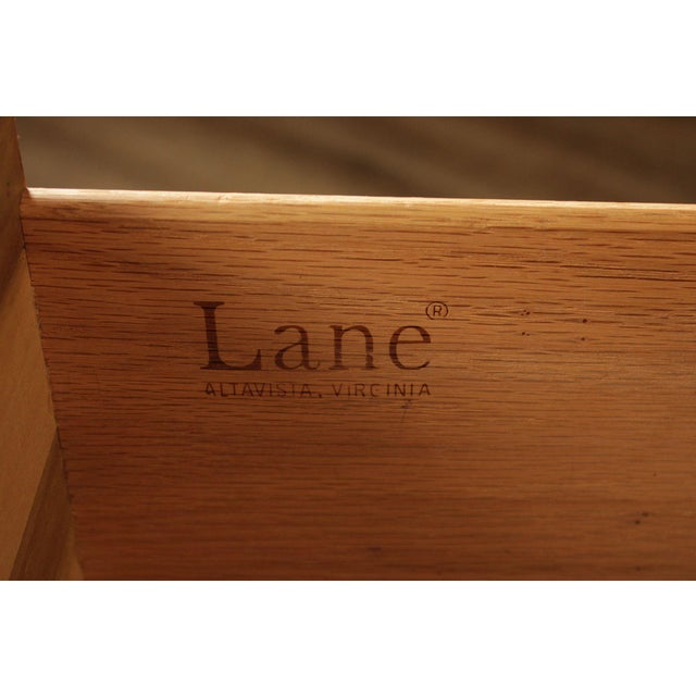 Lane Furniture Lane 'First Edition' Mid Century Modern Walnut Dresser For Sale - Image 4 of 18
