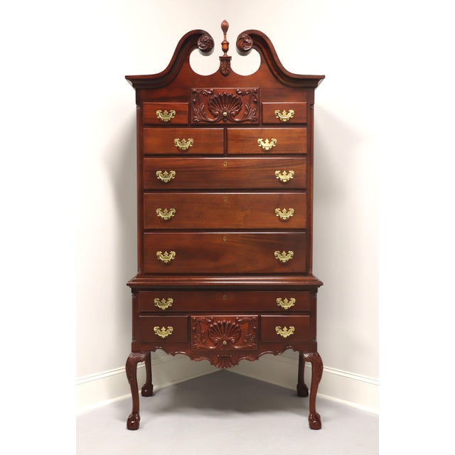 Craftique Solid Mahogany Chippendale Philadelphia Style Highboy Chest Chairish