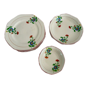 Vintage Homer Laughlin Yellowstone Arcadia Plates & Bowls - 12 Pieces