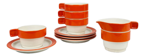 Vintage Coffee Service by Riccardo Schweizer for Pagnossin, 1970s, Set of 10