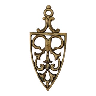 Vintage Brass Trivet For Sale