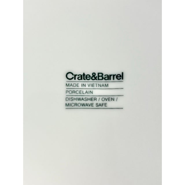 Crate & Barrel "Maison" 7 White Porcelain Large Rim Pasta or All Purpose Bowls For Sale In Dallas - Image 6 of 6