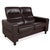 Wave Leather Two-Seater Brown Espresso Manual Function Sofa from Stressless For Sale - Image 4 of 17