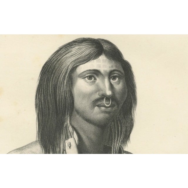 Karl Joseph Brodtmann, Portraits of Inhabitants of Northwest America, 1836, Lithograph For Sale - Image 7 of 10