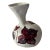 Vintage Bray Design Irish Pottery Vase | Handmade Ireland | Hand-Painted Clematis Floral | Studio Art Pottery | Irish Gift | Signed For Sale