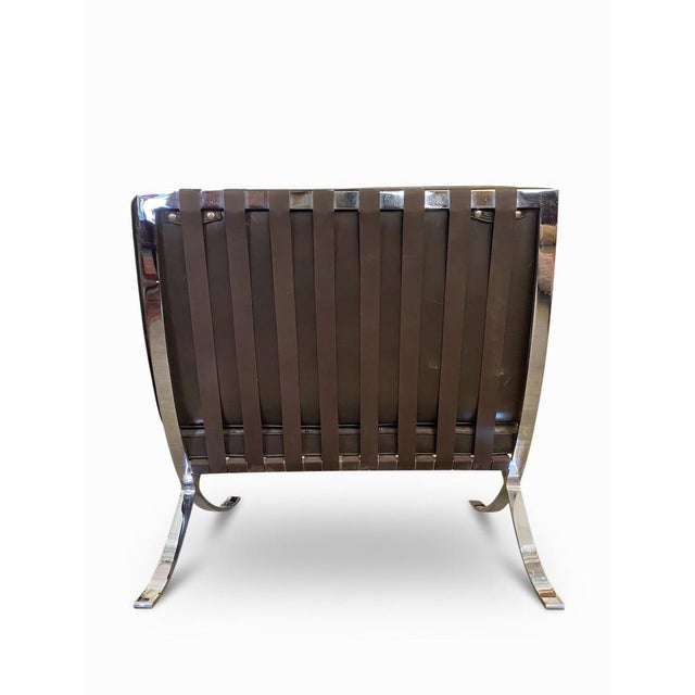1990s 1990s Authentic Knoll Mies Van Der Rohe Barcelona Chair For Sale - Image 5 of 9