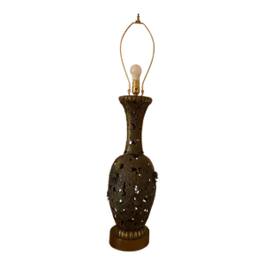 Mid-Century Brutalist Bronze Table Lamp