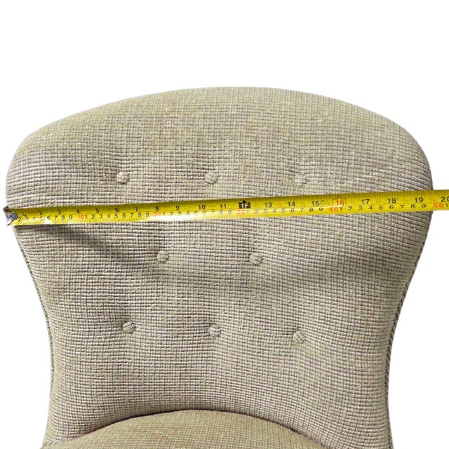 Green Pair of Armless Slipper Lounge Side Chairs For Sale - Image 8 of 11