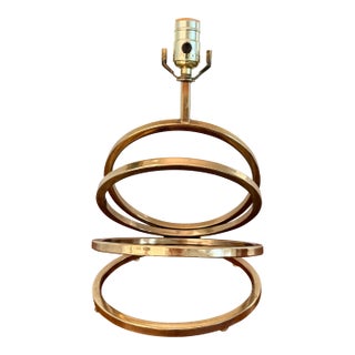 Vintage Brass Slinky Lamp For Sale