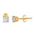 You can never go wrong with these classic 14k yellow gold stud earrings. Each earring features a 4 prong set round cut...
