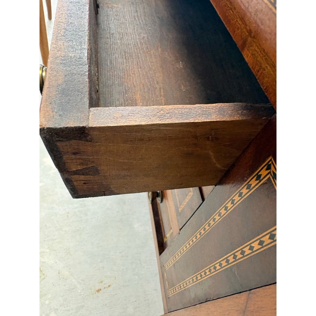 Brown Fine English Inlaid Mahogany Work Table, Circa 1795-1815 For Sale - Image 8 of 9