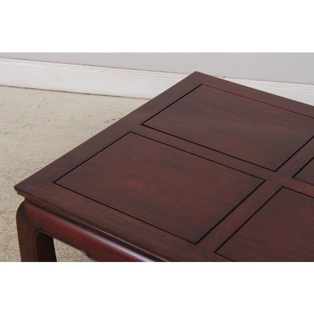 Vintage Chinese Rosewood Coffee Cocktail Table For Sale - Image 12 of 15