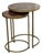 Vintage Penn Shell Mosaic Top + Metal Nesting Tables, Pair For Sale