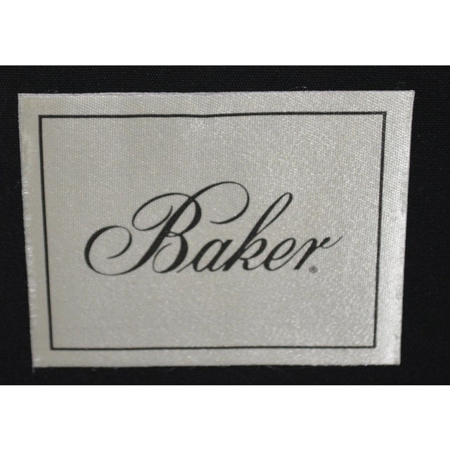 Baker Furniture Jacques Garcia Leather Tuileries Lounge Chair With Ottoman For Sale - Image 9 of 12