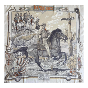 Hermès 70cm Silk Scarf « The Pony Express » 2012
