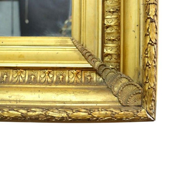 Victorian Oversized Antique Gilt Wood Mirror C1890 For Sale - Image 3 of 7