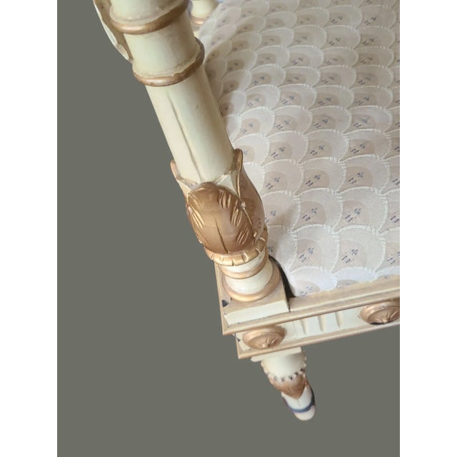 Antique Italian Renascence Arm Corner Chair Carved Figural Dragon Painted For Sale - Image 12 of 18