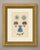 This is an original antique wood engraving, colored by hand, showing insignia of russia. At upper left is a silver star...