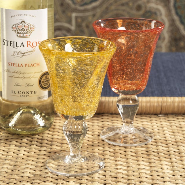 The Antibes Wine Glasses are designed to bring a lively and artistic touch to your wine experience. Featuring a unique...