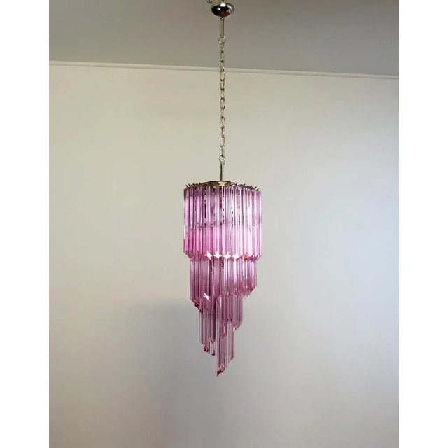 Murano Glass Spiral Chandelier, 1990 For Sale - Image 13 of 13