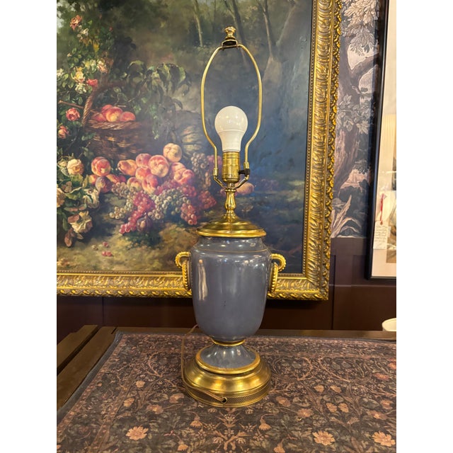 1900s Victorian Pâte-Sur-Pâte Porcelain Table Lamp For Sale In Seattle - Image 6 of 9