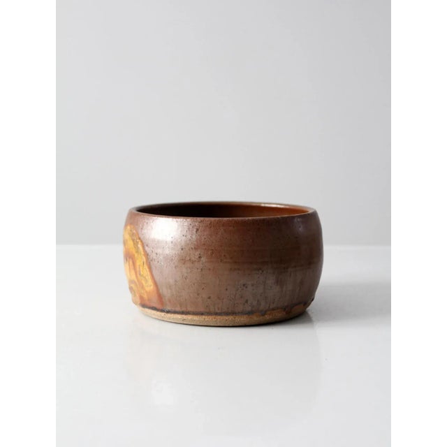 Contemporary Vintage Studio Pottery Bowl For Sale - Image 3 of 9