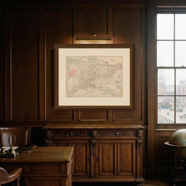 Antique Map of Ontario with Toronto and Ottawa Insets by Ran McNally, 1899 For Sale - Image 11 of 12