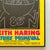 Keith Haring Vintage 1990 Lithograph Print Framed Large Pop Art Exhibition Poster " Untitled " 1985 For Sale - Image 15 of 15