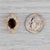 2.20ct Garnet Solitaire Slide Bracelet Charm 14k Gold Vintage Richard Klein For Sale - Image 4 of 4