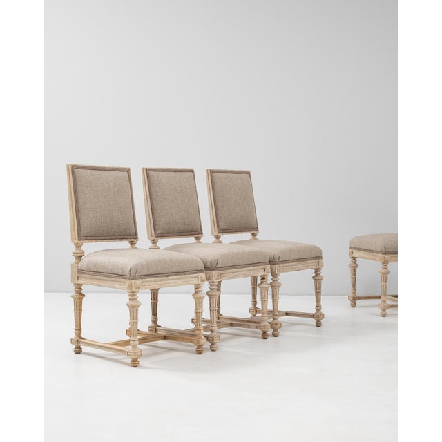 19th Century French Set Of Four Upholstered Dining Chairs For Sale - Image 18 of 18