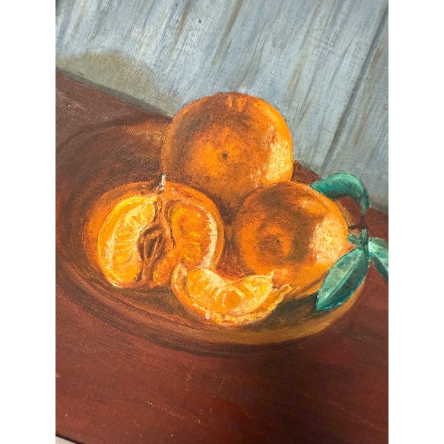 1960s Still-Life Oranges, Mask, Plant, Dove and Candlestick For Sale - Image 4 of 7
