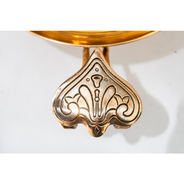 Gold Art Deco Bronze Centerpiece, Vienna, 1920s For Sale - Image 8 of 11
