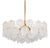 Gilt Brass and Crystal Glass Chandelier from Kinkeldey, Germany, 1970s For Sale