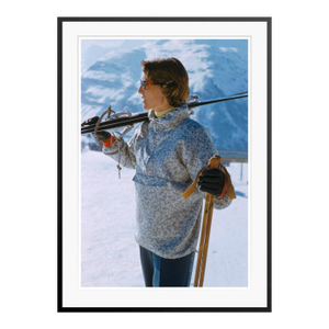 Toni Frissell 'Parka Pondering' Archival Pigment Print Framed in Black