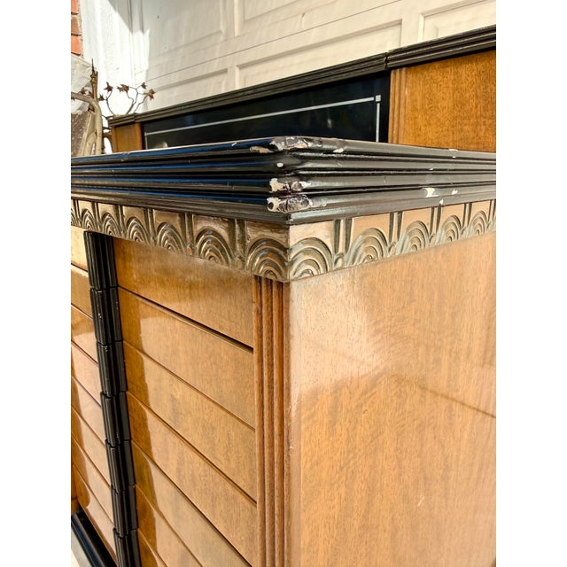 Vintage Art Deco American Cabinet Co. Steel Office Cabinet With Porcelain Enamel Top For Sale - Image 18 of 18