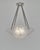Art Deco Degue French Art Deco Pendant Light 1930s - Scalloped Rose Nickeled Bronze For Sale - Image 3 of 11