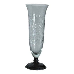 Pairpoint Cut Glass Vase With Sterling Silver Base (C. 1915)